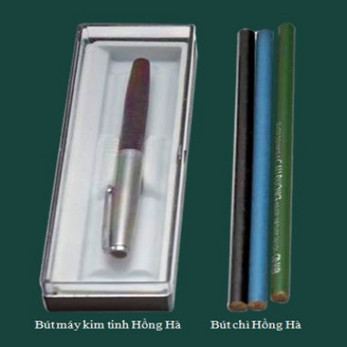 Bút máy kim tinh và bút chì Hồng Hà